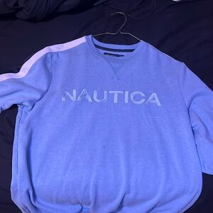 Light blue nautical crew neck
